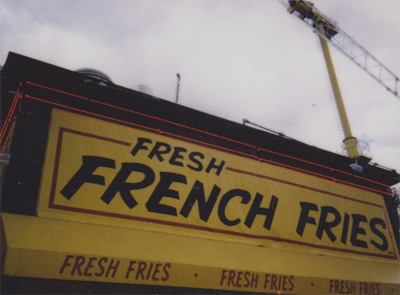the french fry stand! the french fry stand!