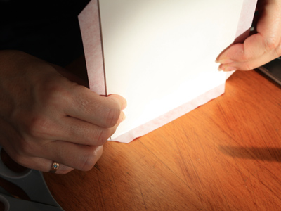 covering board with bookcloth