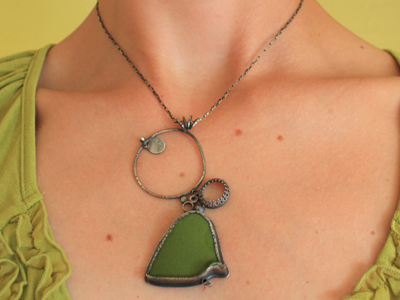 avocado green single pendant by jaime jo fisher