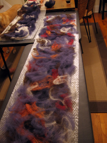 laying out the roving laying out the roving
