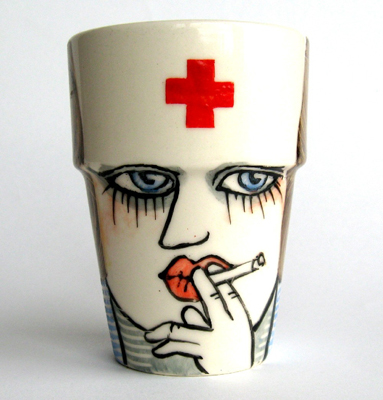 etsy : house of harriet : smoking nurse