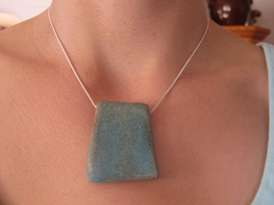 etsy : knme : clay pendant