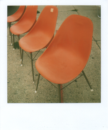 orange! chairs! orange! chairs!