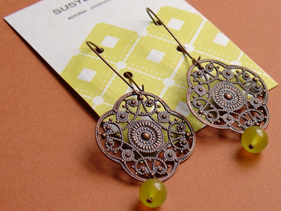 etsy : susyluxe* : valla earring