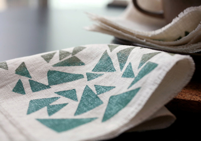 etsy : willow ship : linen cocktail napkins - triangles in khaki/teal on ivory linen (set of 4) etsy : willow ship : linen cocktail napkins - triangles in khaki/teal on ivory linen (set of 4)