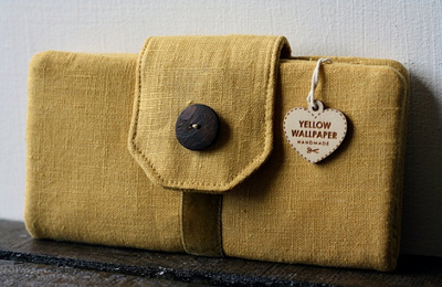 etsy : yellow wallpaper : ty wallet - yellow linen and velvet --on sale-- etsy : yellow wallpaper : ty wallet - yellow linen and velvet --on sale--